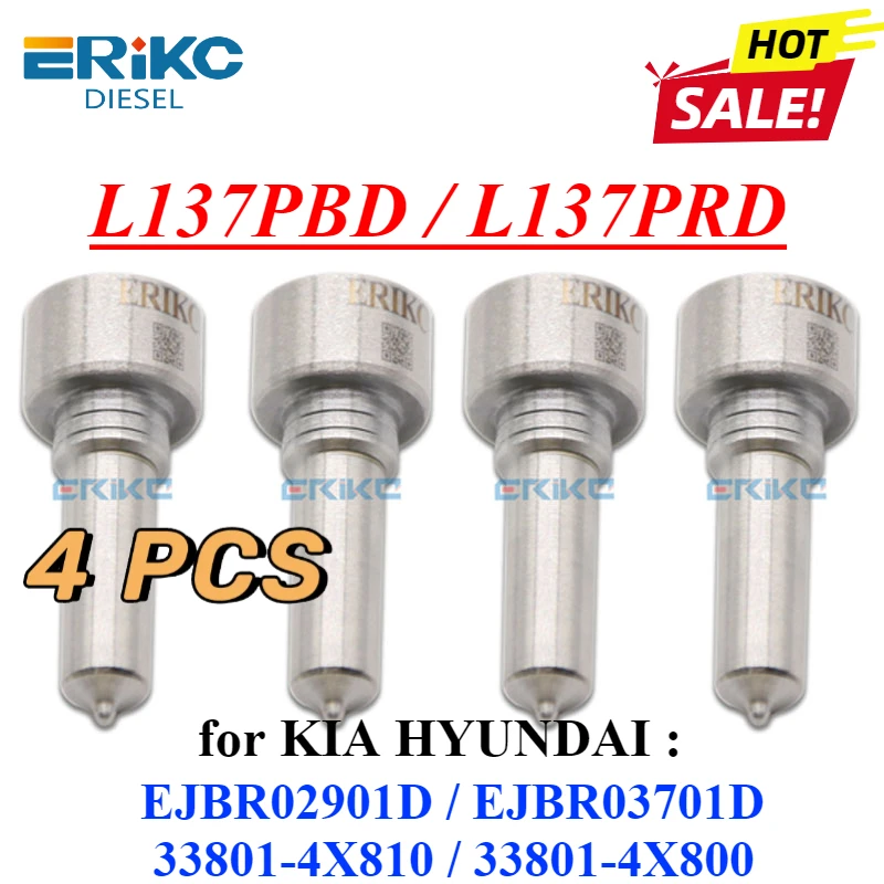 Форсунка дизельного топлива L137PBD, 4 шт., автозапчасти 33801-4X800 33801-4X810 для ejbr0295000, EJBR03701D, EJBR02401Z
Форсунка дизельного топлива L137PBD, 4 шт., автозапчасти 33801-4X800 33801-4X810 для ejbr0295000, EJBR03701D, EJBR02401Z
