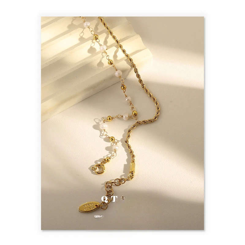European and American retro simple ins wind fine chain natural pearl bead bracelet jewelry women
European and American retro simple ins wind fine chain natural pearl bead bracelet jewelry women