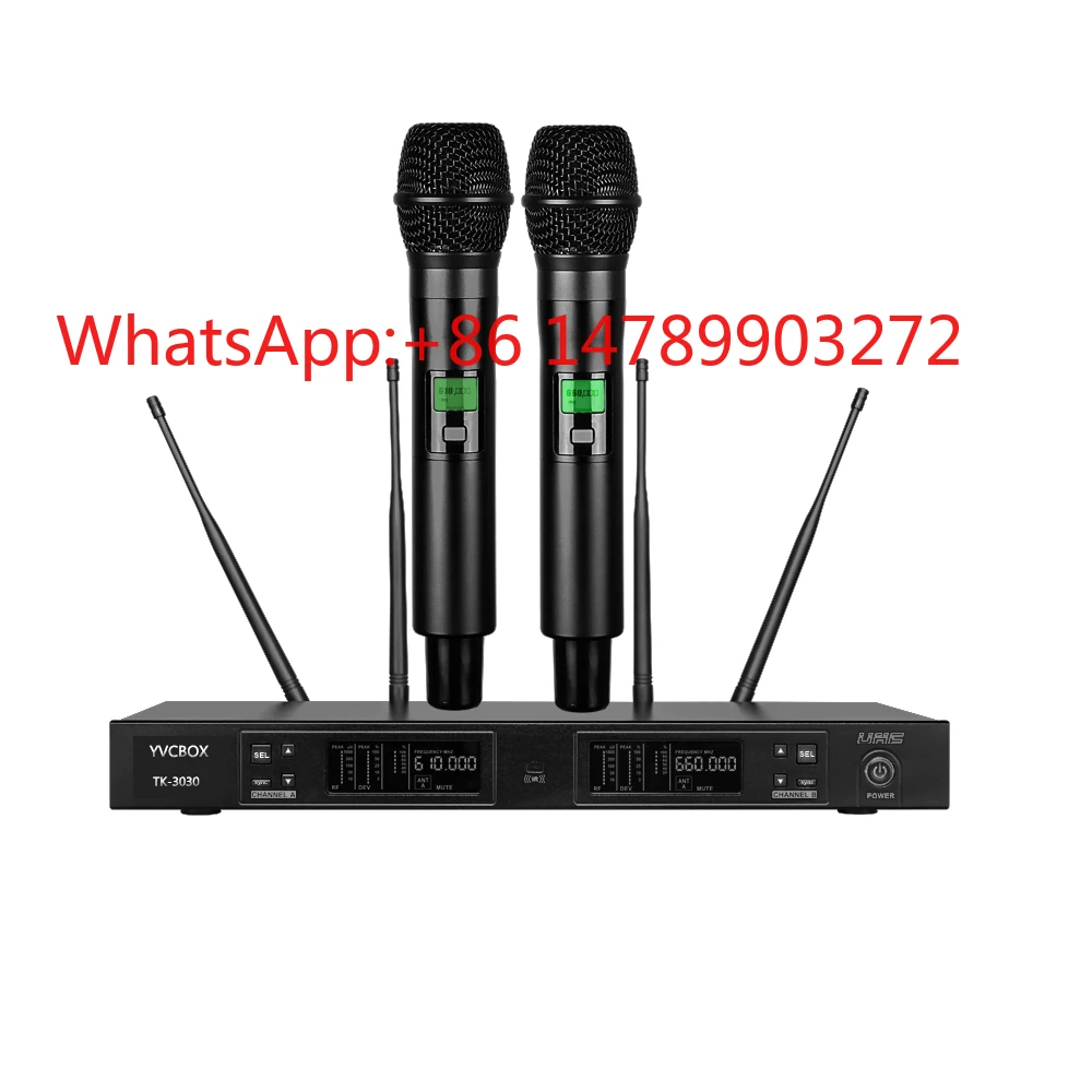 Long Range UHF True Diversity Wireless Microphone HiFi Noise Reduction Mic for Stage Performance Concert
Long Range UHF True Diversity Wireless Microphone HiFi Noise Reduction Mic for Stage Performance Concert
