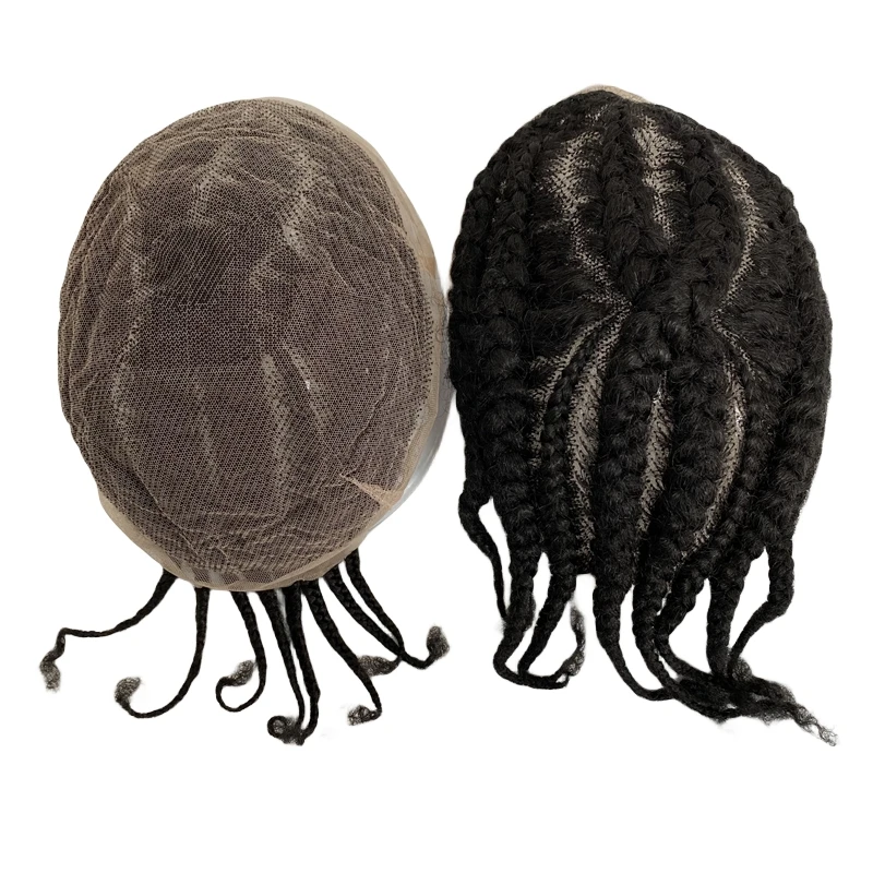 Brazilian Virgin Human Hair Replacement Number 8 Afro-American Corn Braids Toupee 8x10 Full Lace Unit for Black Men
Brazilian Virgin Human Hair Replacement Number 8 Afro-American Corn Braids Toupee 8x10 Full Lace Unit for Black Men