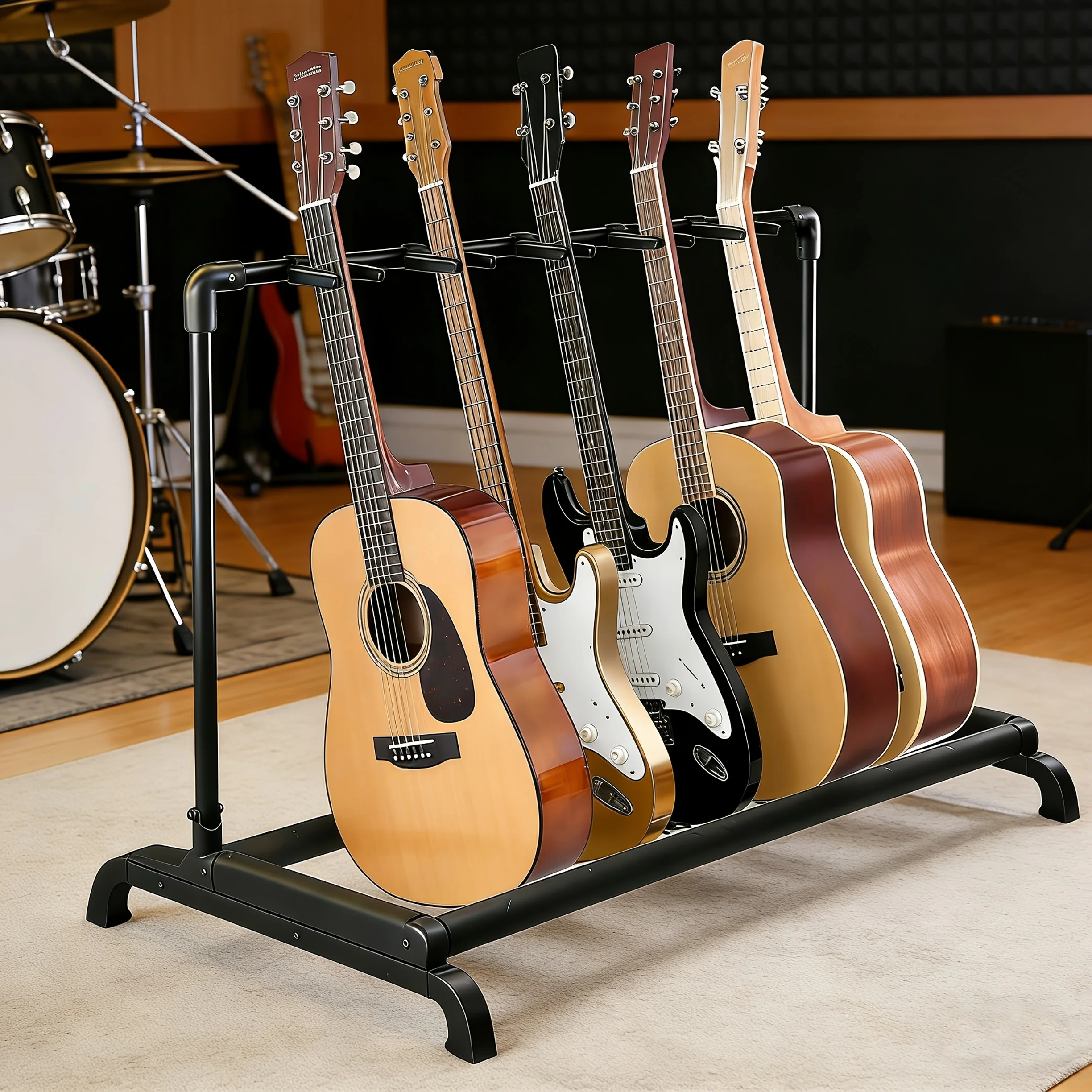 Multi Guitar Rack Stand Foldable Universal Display Rack Portable Guitar Holder for Band Stage Bass Acoustic Guitar
Multi Guitar Rack Stand Foldable Universal Display Rack Portable Guitar Holder for Band Stage Bass Acoustic Guitar