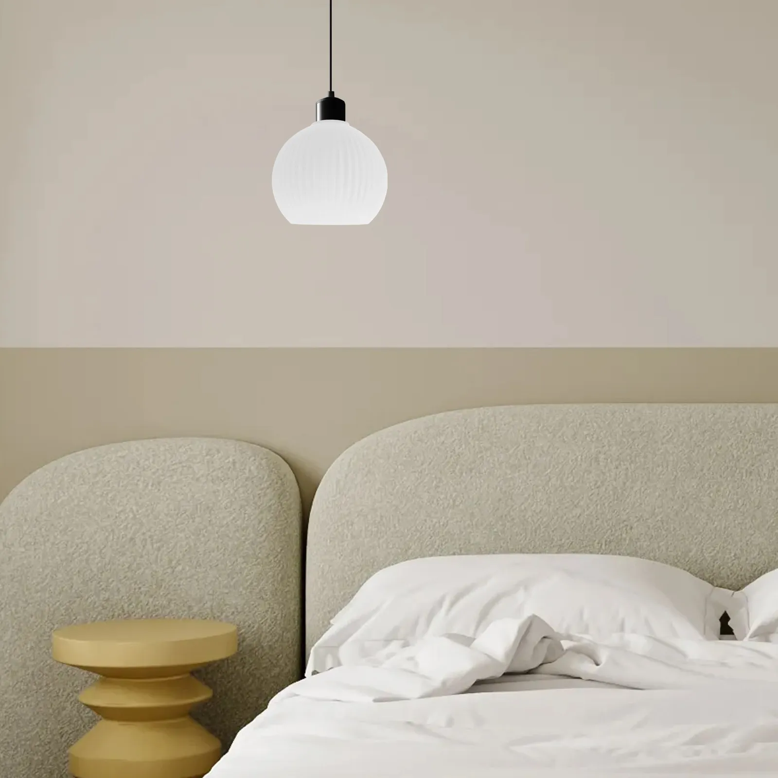Striped Flat-Mouth Milky White Glass Globe Lamp Shade Replacement for DIY Pendant Lights Bathroom Kitchen Bedroom Living Room
Striped Flat-Mouth Milky White Glass Globe Lamp Shade Replacement for DIY Pendant Lights Bathroom Kitchen Bedroom Living Room