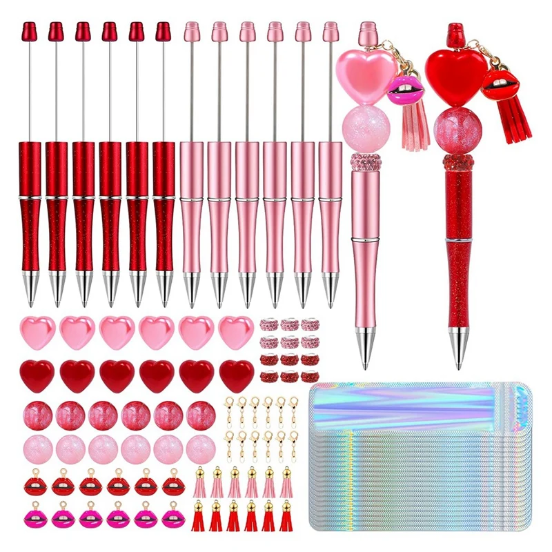 DIY Pen Making Kit Perfect Beadable Pens Supplies, For Valentine's Day Gifts School Office Supplies 12 Pieces
DIY Pen Making Kit Perfect Beadable Pens Supplies, For Valentine's Day Gifts School Office Supplies 12 Pieces