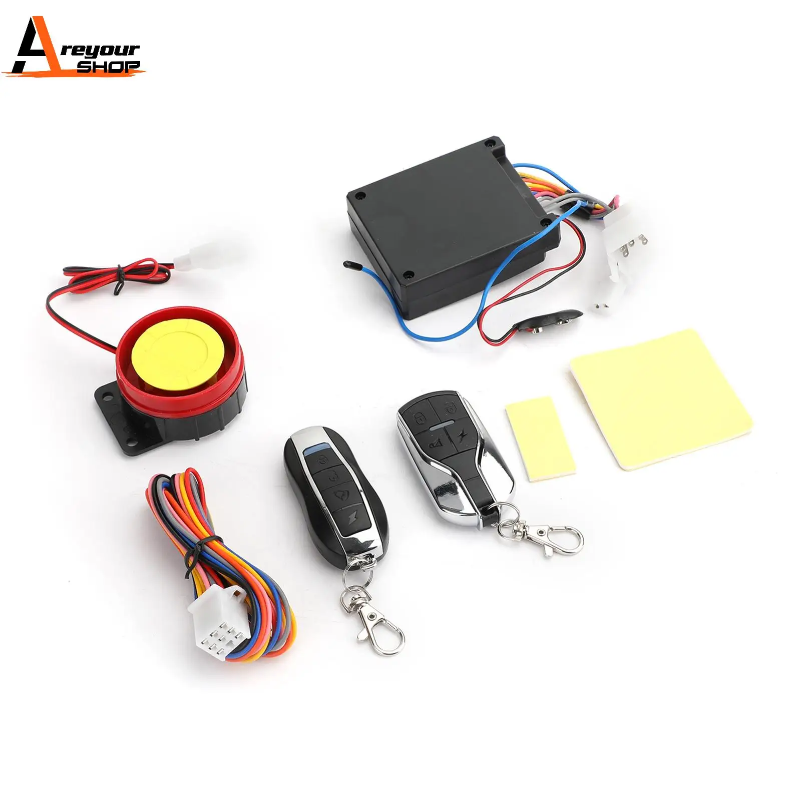 Areyourshop Motorcycle Scooter Security Alarm System Anti-Theft Remote Control Engine Start
Areyourshop Motorcycle Scooter Security Alarm System Anti-Theft Remote Control Engine Start