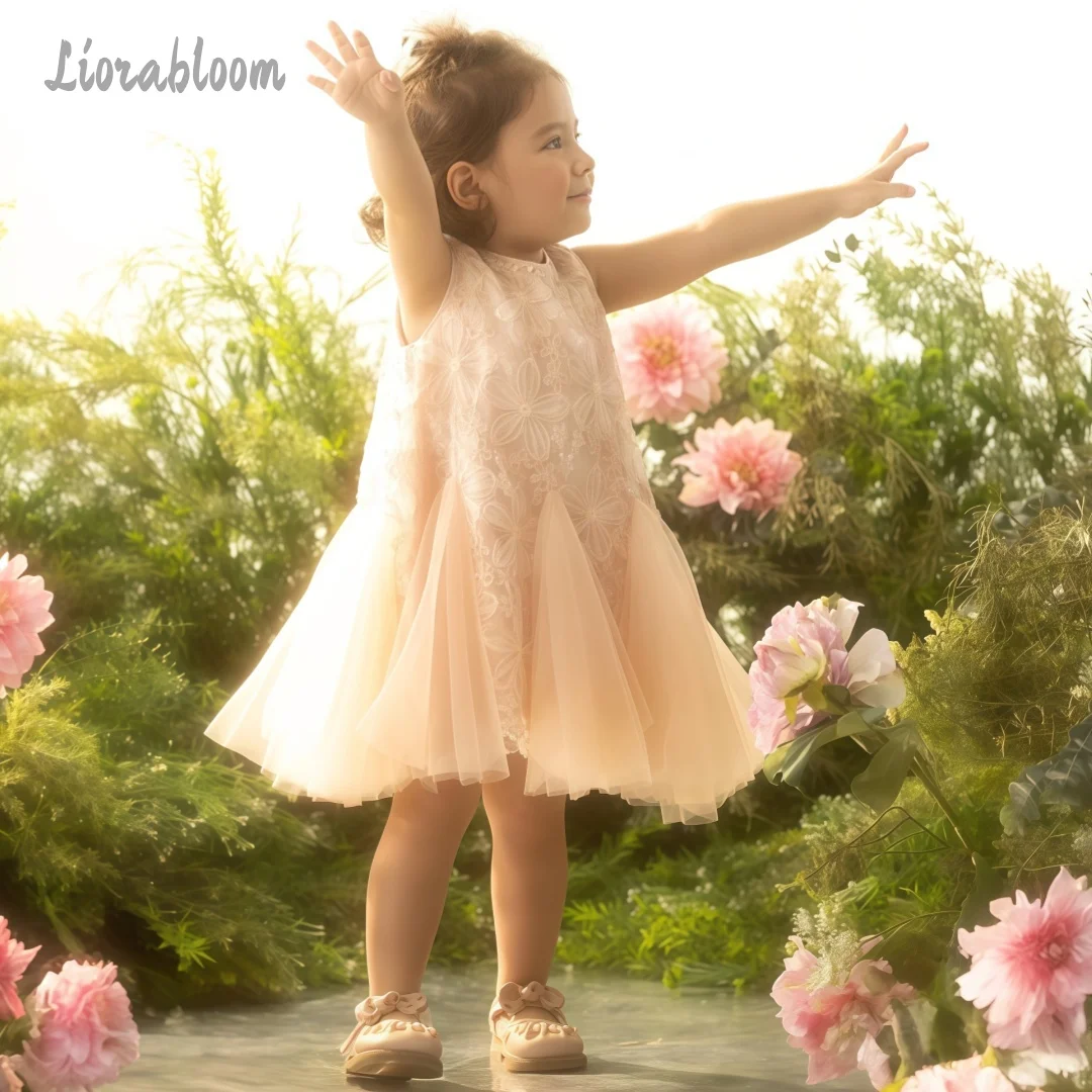 Girls' Elegant Beaded Gown Custom Tulle Flower Girl Dress Embroidered Style Wedding Party Attire Dress свадебное платье
Girls' Elegant Beaded Gown Custom Tulle Flower Girl Dress Embroidered Style Wedding Party Attire Dress свадебное платье