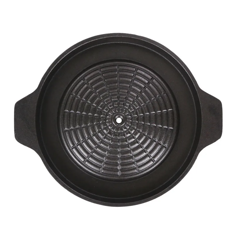 Pig iron baking pan, cast iron enamel round arch, two-eat shabu-roast integrated pot
Pig iron baking pan, cast iron enamel round arch, two-eat shabu-roast integrated pot