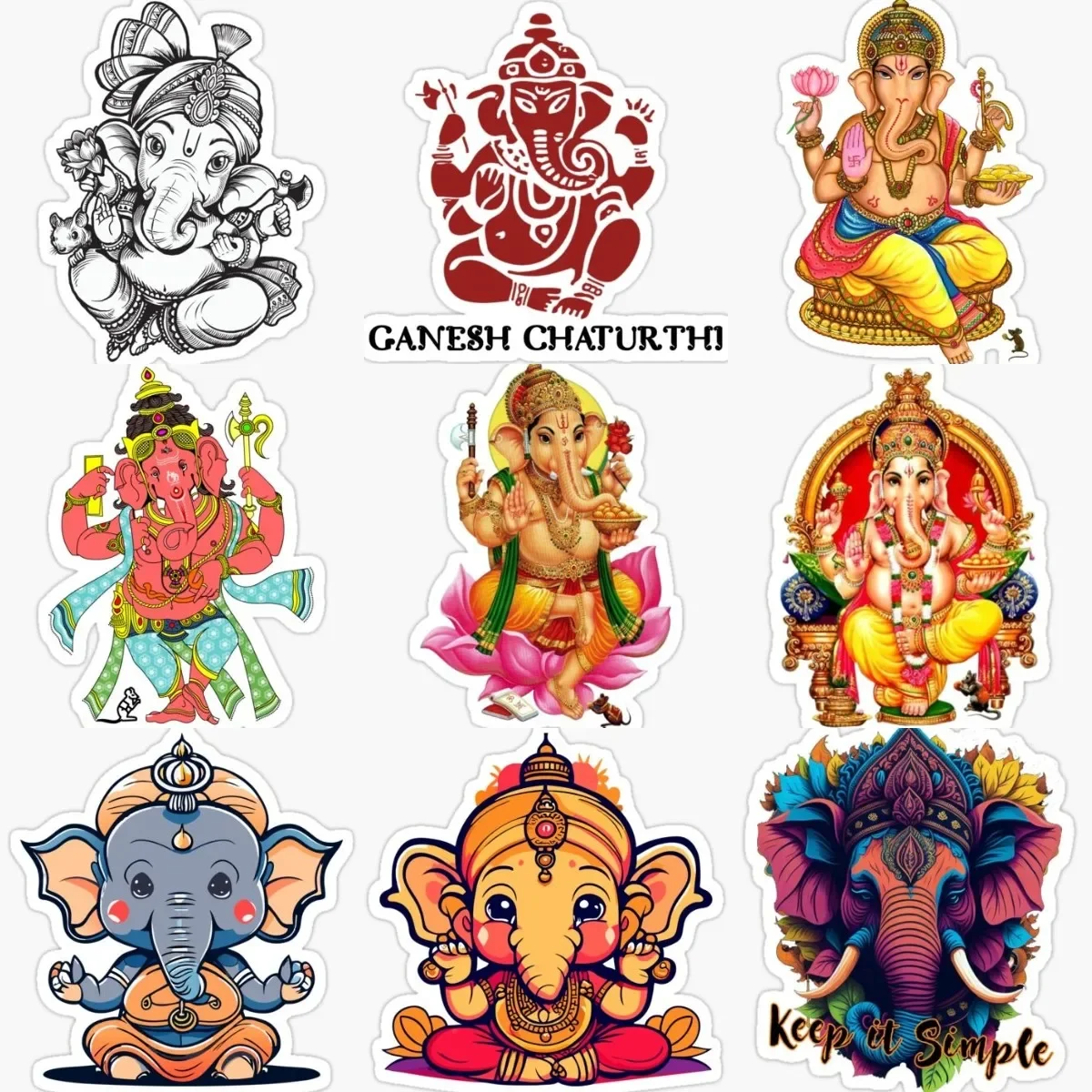 Indian Ganesha Elephant God Sticker Car Window Laptop Wall Truck Moto Glass Helmet Camper Bicycle Van Room Door Decal Waterproof
Indian Ganesha Elephant God Sticker Car Window Laptop Wall Truck Moto Glass Helmet Camper Bicycle Van Room Door Decal Waterproof