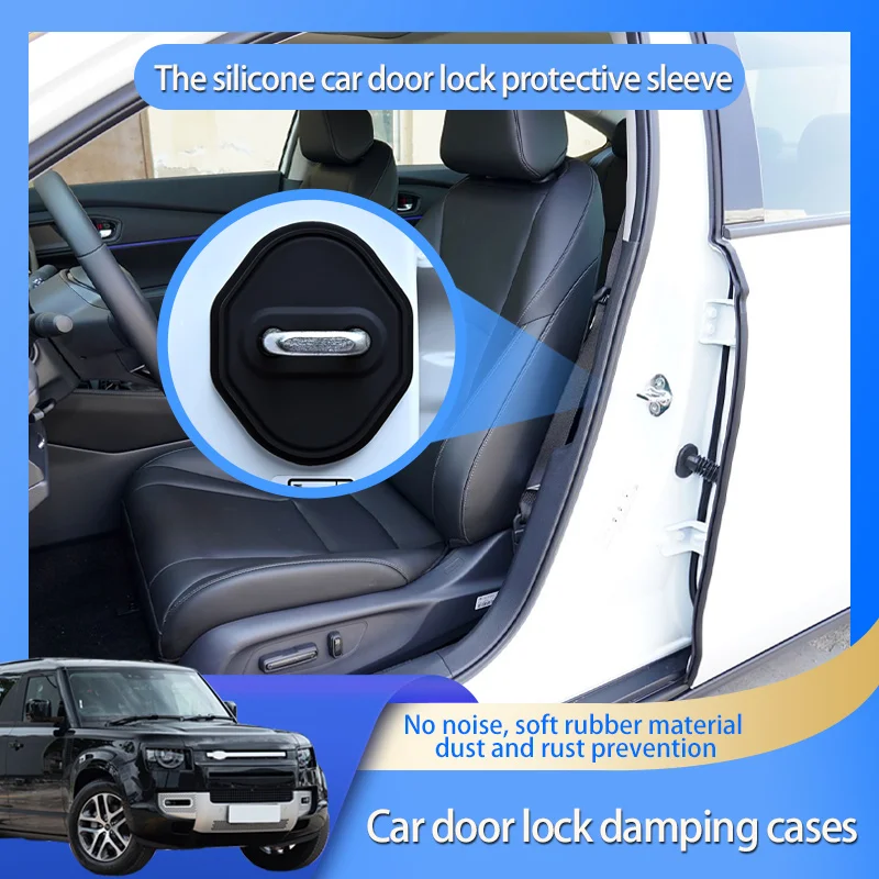 Car Door Lock Cover Silica gel Car Styling Case Protective Stickers Decoration For Land Rover Defender 90 110 130 Accessories
Car Door Lock Cover Silica gel Car Styling Case Protective Stickers Decoration For Land Rover Defender 90 110 130 Accessories