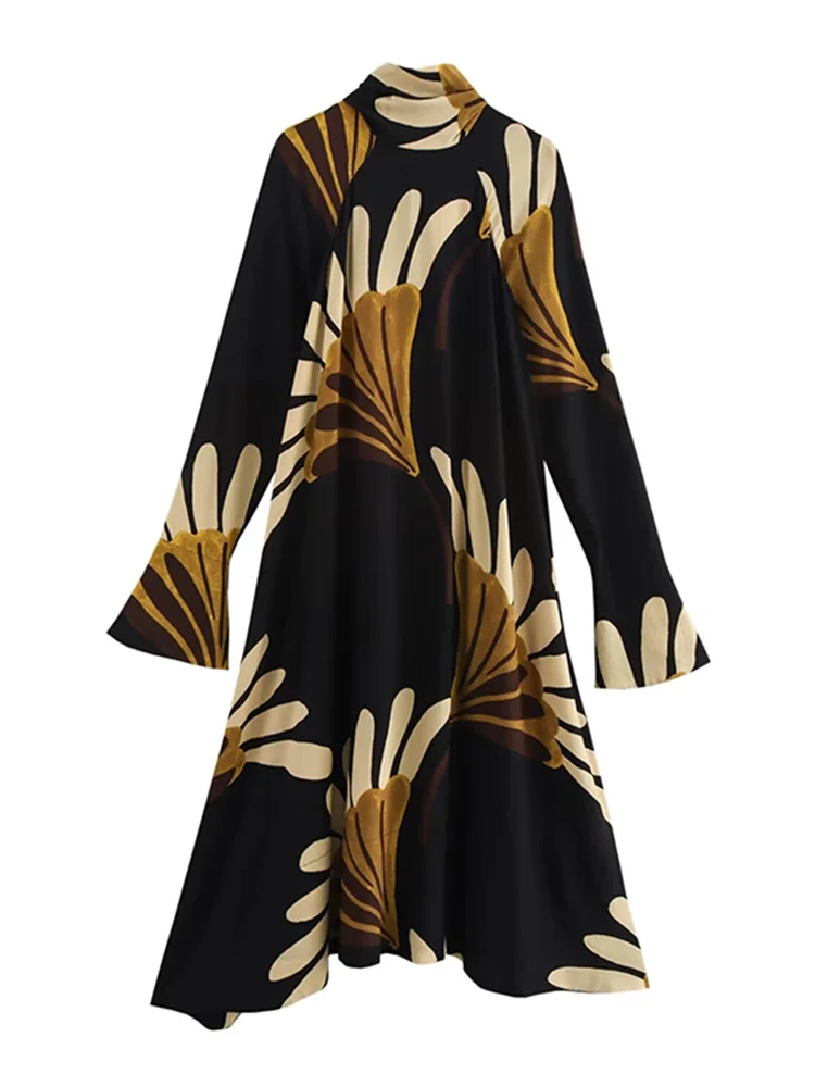 Willshela Women Fashion Printed Back Zipper Midi Dress Vintage Bow Neck Long Sleeves Female Chic Lady Dresses
Willshela Women Fashion Printed Back Zipper Midi Dress Vintage Bow Neck Long Sleeves Female Chic Lady Dresses