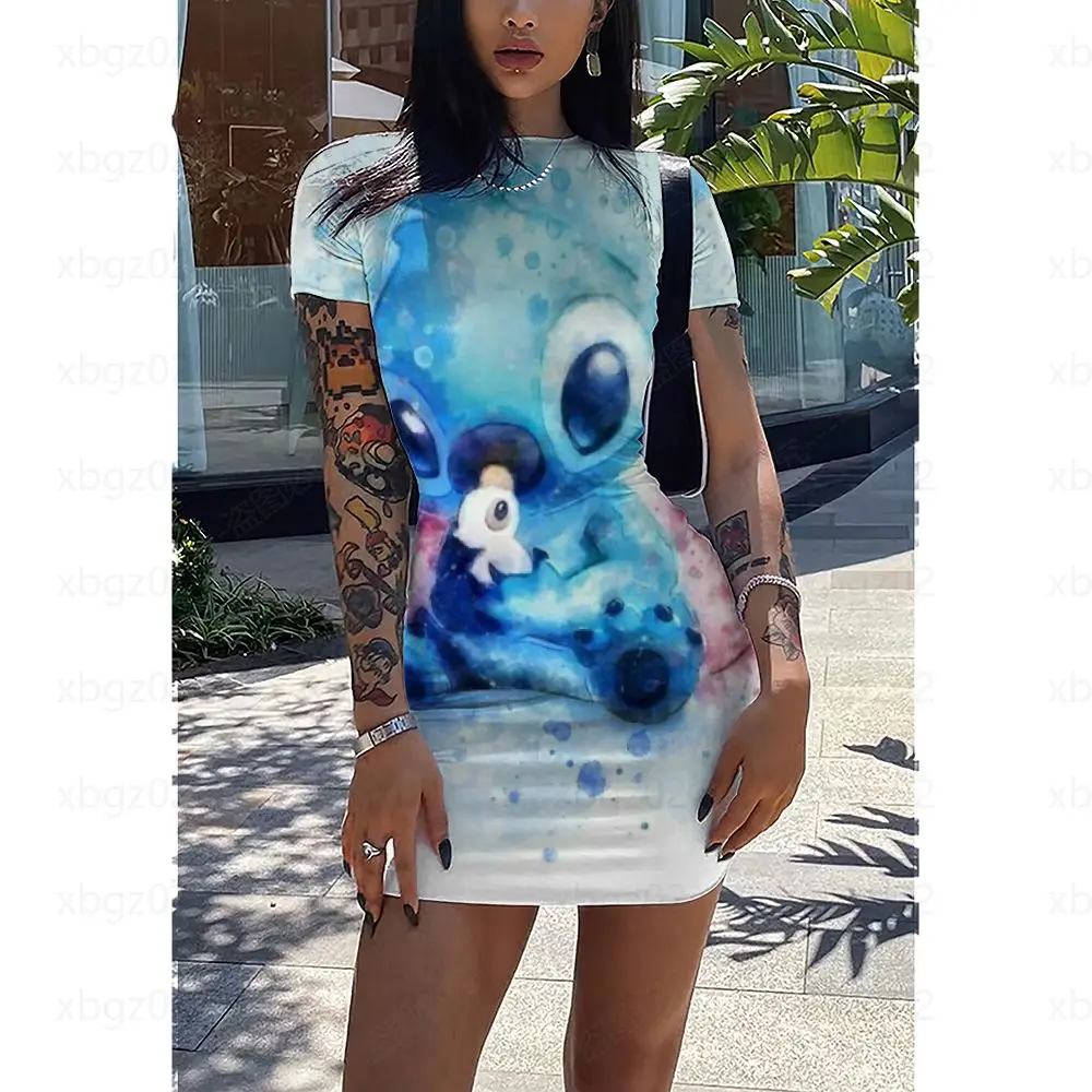 Summer Dresses Woman 2022 Elegant Dresses for Women 2022 Party Tight High Quality Stitch Cartoon Women's Dress Casual Top Disney
Summer Dresses Woman 2022 Elegant Dresses for Women 2022 Party Tight High Quality Stitch Cartoon Women's Dress Casual Top Disney