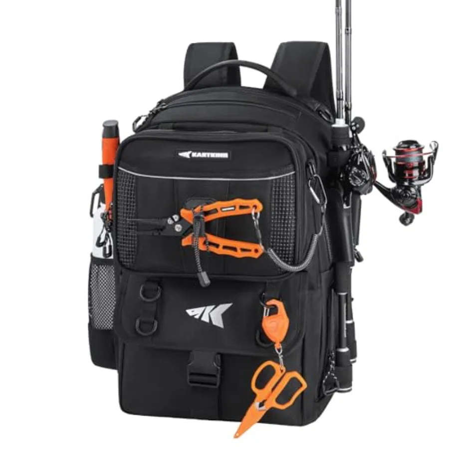 KastKing BaitSpace 50L Fishing Tackle Backpack with Removable Bait Binder 2 Rod Holders Storage Fishing Gear and Equipment
KastKing BaitSpace 50L Fishing Tackle Backpack with Removable Bait Binder 2 Rod Holders Storage Fishing Gear and Equipment