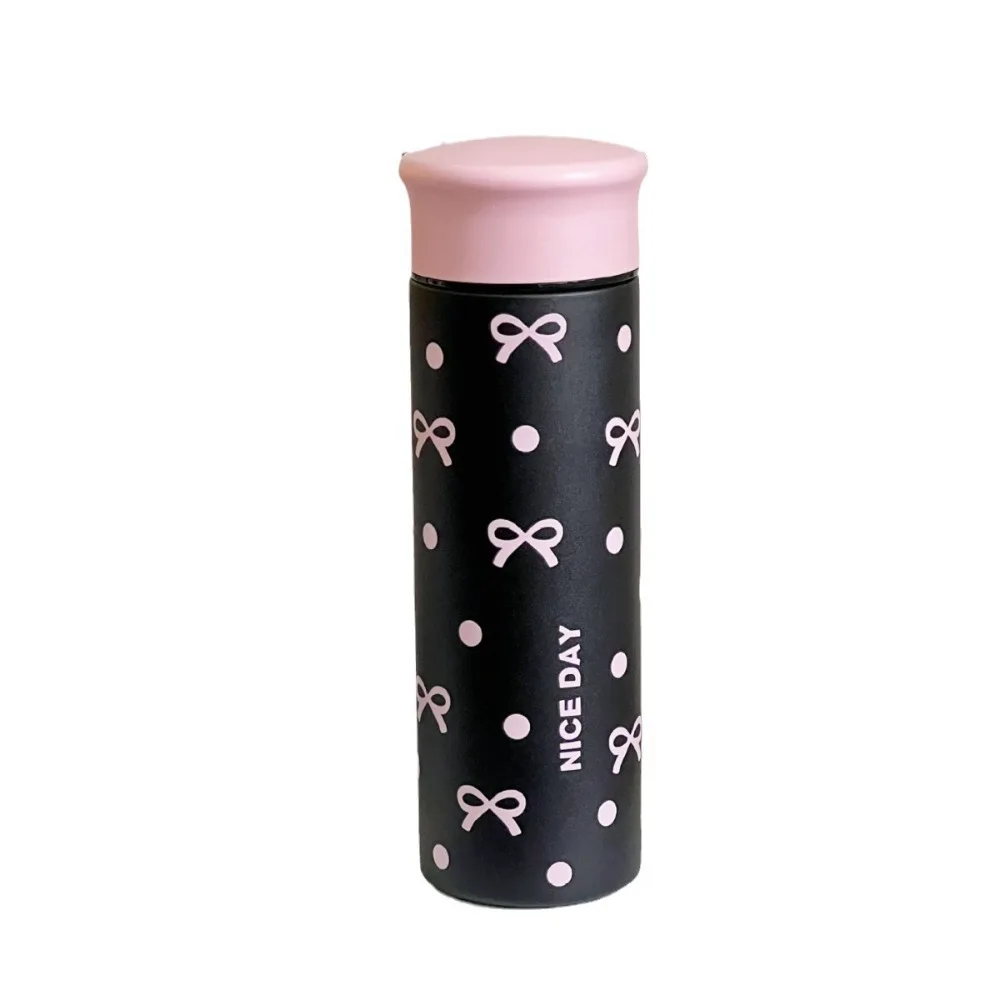 304 Stainless Steel Pink Bow Water Bottle Large Capacity Heat-Resistant Vacuum Insulated Bottle Polka Dot Leak Proof
304 Stainless Steel Pink Bow Water Bottle Large Capacity Heat-Resistant Vacuum Insulated Bottle Polka Dot Leak Proof