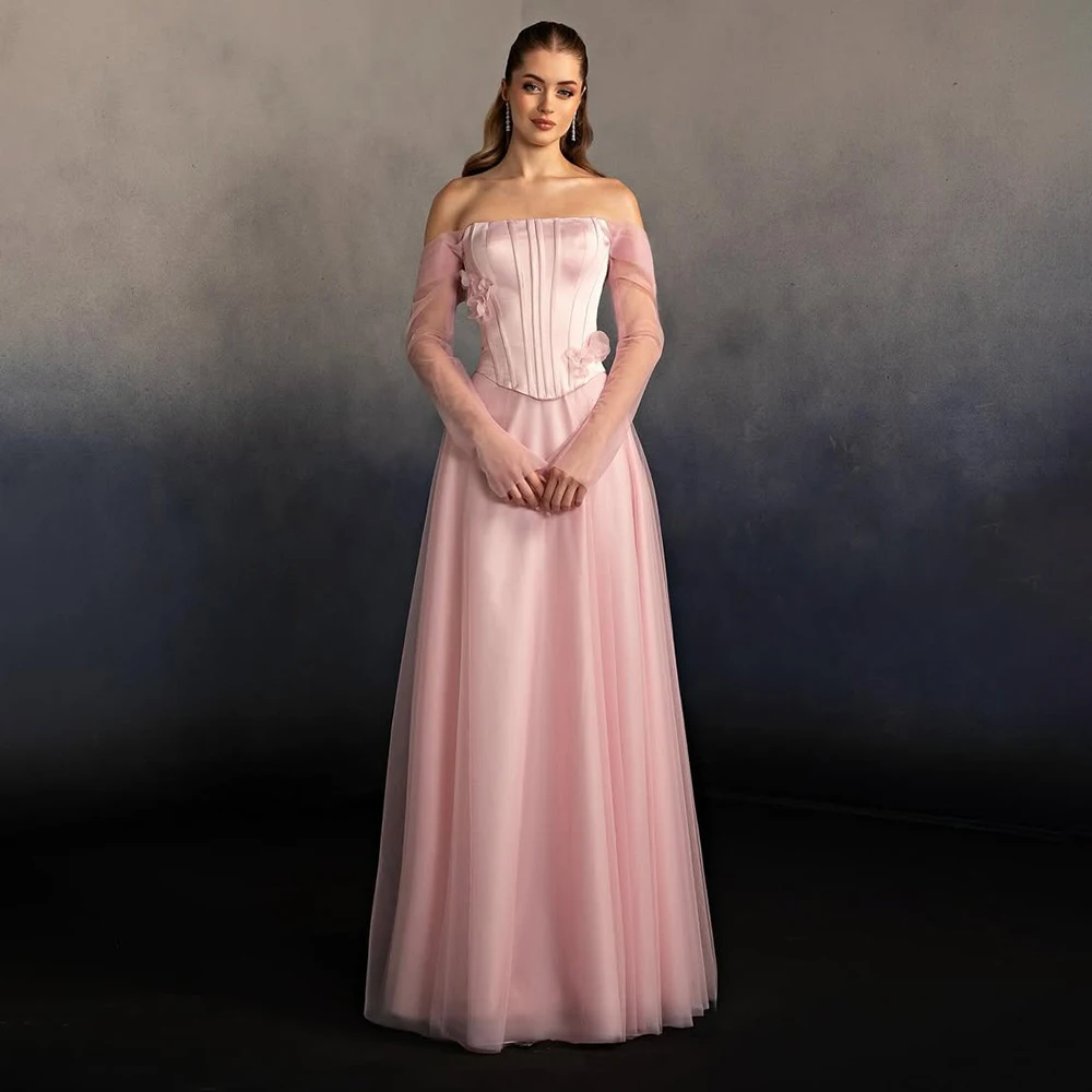 Flowers 3D Flowers Party Dress Long Sleeve Prom Dress with Fish Boned Evening Dress Formal Occasion Dress for Women Customized
Flowers 3D Flowers Party Dress Long Sleeve Prom Dress with Fish Boned Evening Dress Formal Occasion Dress for Women Customized