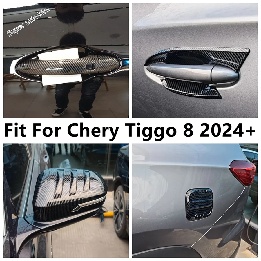 For Chery Tiggo 8 2024 2025 Rearview Mirror / Door Handle Bowl / Fuel Tank Cap Cover Trim ABS Carbon Fiber Accessories Exterior
For Chery Tiggo 8 2024 2025 Rearview Mirror / Door Handle Bowl / Fuel Tank Cap Cover Trim ABS Carbon Fiber Accessories Exterior