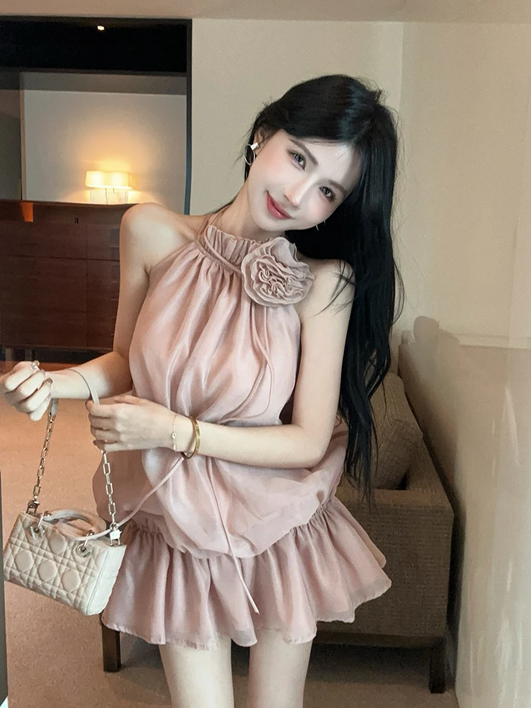 Korean Style Elegant Unique Beautiful 3D Flower Necklace Short Skirt Dress Stylish Small Stature Dress Commute Suitable
Korean Style Elegant Unique Beautiful 3D Flower Necklace Short Skirt Dress Stylish Small Stature Dress Commute Suitable