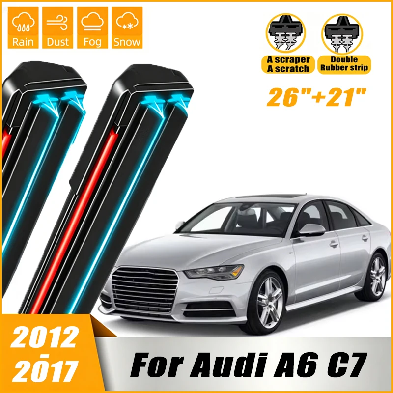 2Pcs Front Windshield Windscreen Wiper Blades For Audi A6 C7 2012 - 2017 2013 2014 2015 2016 ,Car Window Rain Brushes 26"+21"
2Pcs Front Windshield Windscreen Wiper Blades For Audi A6 C7 2012 - 2017 2013 2014 2015 2016 ,Car Window Rain Brushes 26"+21"