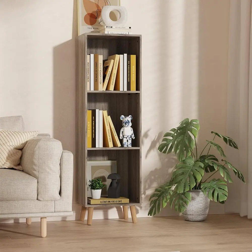 Wooden 3 Cube Open Bookcase,3 Tier Mid- Bookshelf With Legs, Modern Storage Display Cabinet Organizer Bookshelves For
Wooden 3 Cube Open Bookcase,3 Tier Mid- Bookshelf With Legs, Modern Storage Display Cabinet Organizer Bookshelves For