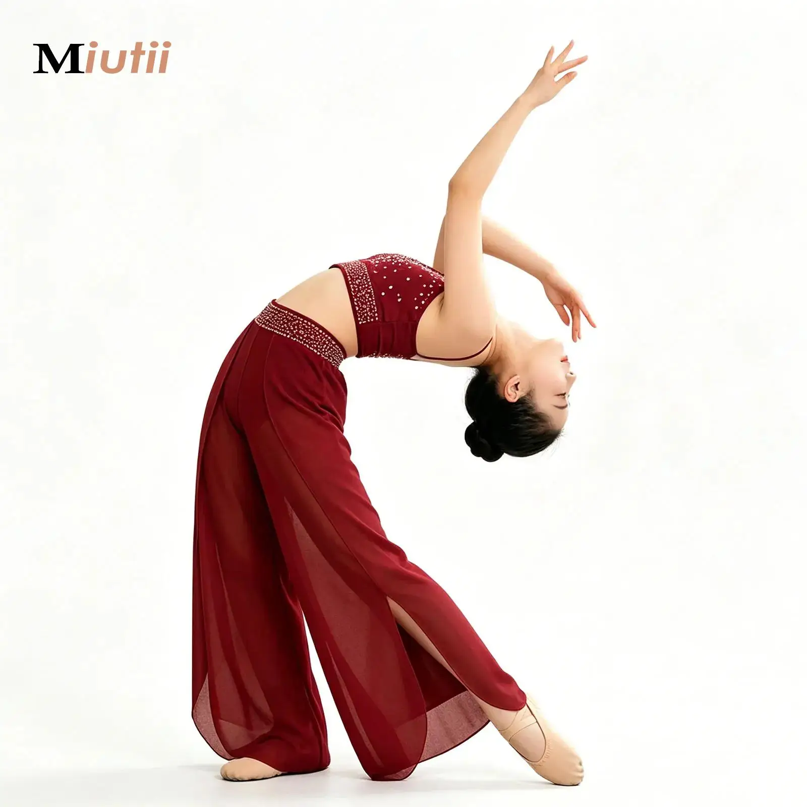 Kids Girls Lyrical Wide Leg Pants Mesh Side Split Modern Ballet Dance Contemporary Palazzo Trousers Classical Dance Costumes
Kids Girls Lyrical Wide Leg Pants Mesh Side Split Modern Ballet Dance Contemporary Palazzo Trousers Classical Dance Costumes