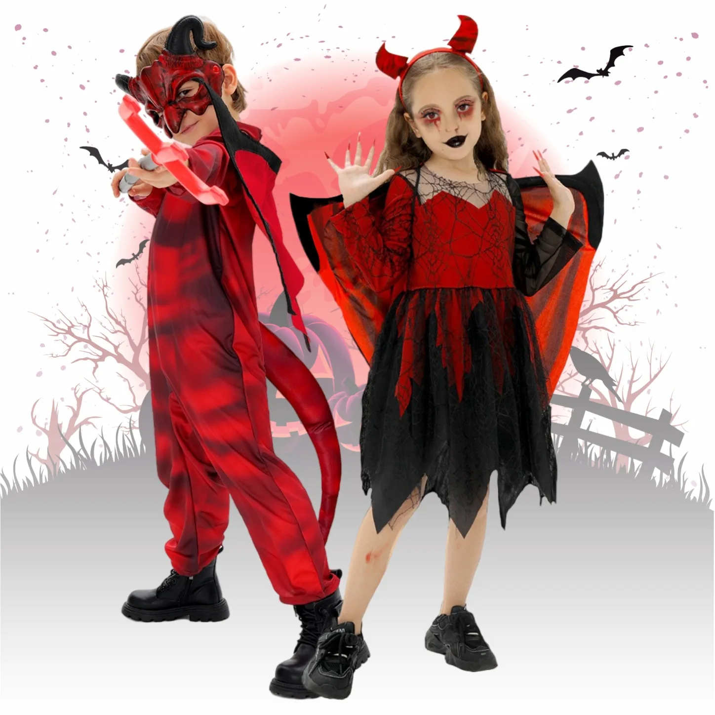 【New Arrival】Halloween Performance Costume For Kids - Devil Girl Role Play Costume For Kindergarten Stage And Cosplay Show
【New Arrival】Halloween Performance Costume For Kids - Devil Girl Role Play Costume For Kindergarten Stage And Cosplay Show