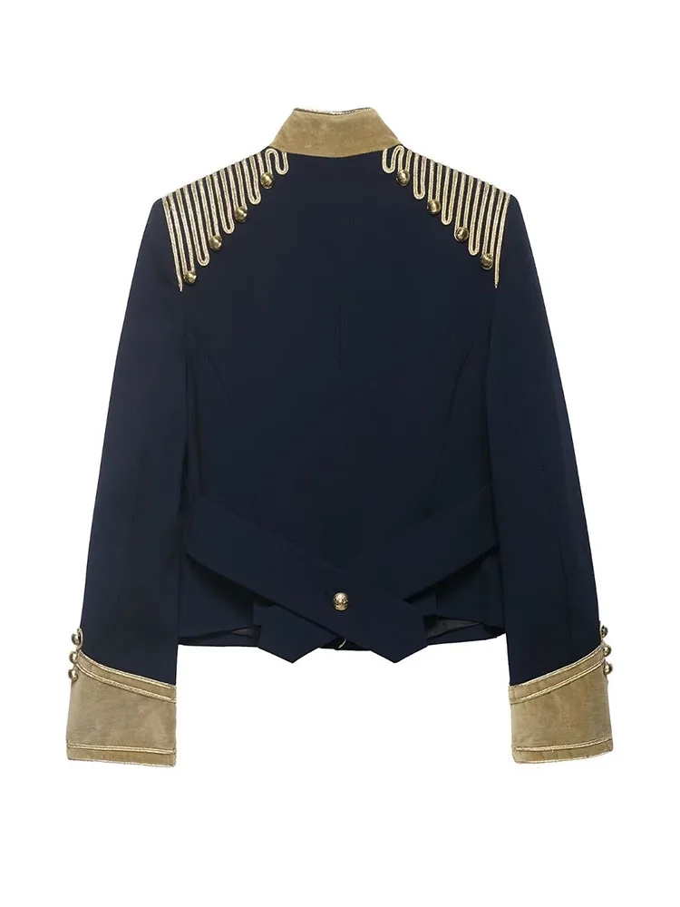 HH 2026 Women Casual Single Breasted High Collar Short Coat Female New Fashion Long Sleeves Slim High Street Jacket Mujer
HH 2026 Women Casual Single Breasted High Collar Short Coat Female New Fashion Long Sleeves Slim High Street Jacket Mujer