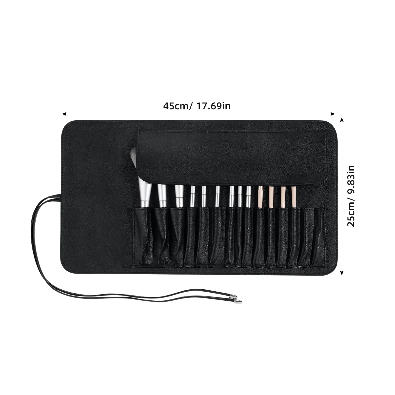 15Pcs Portable Makeup Brush Case PU Bag Large Capacity Foldable Lightweight Travel Organizer Bag
15Pcs Portable Makeup Brush Case PU Bag Large Capacity Foldable Lightweight Travel Organizer Bag