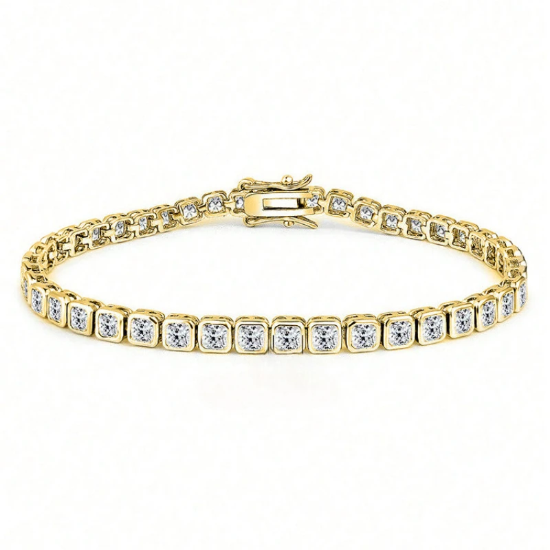 Браслет-бэнгл ручной работы из золота 14 карат с лабораторными бриллиантами 3 мм, для помолвки, свадьбы, модные ювелирные украшения для женщин, для вечеринок
Браслет-бэнгл ручной работы из золота 14 карат с лабораторными бриллиантами 3 мм, для помолвки, свадьбы, модные ювелирные украшения для женщин, для вечеринок