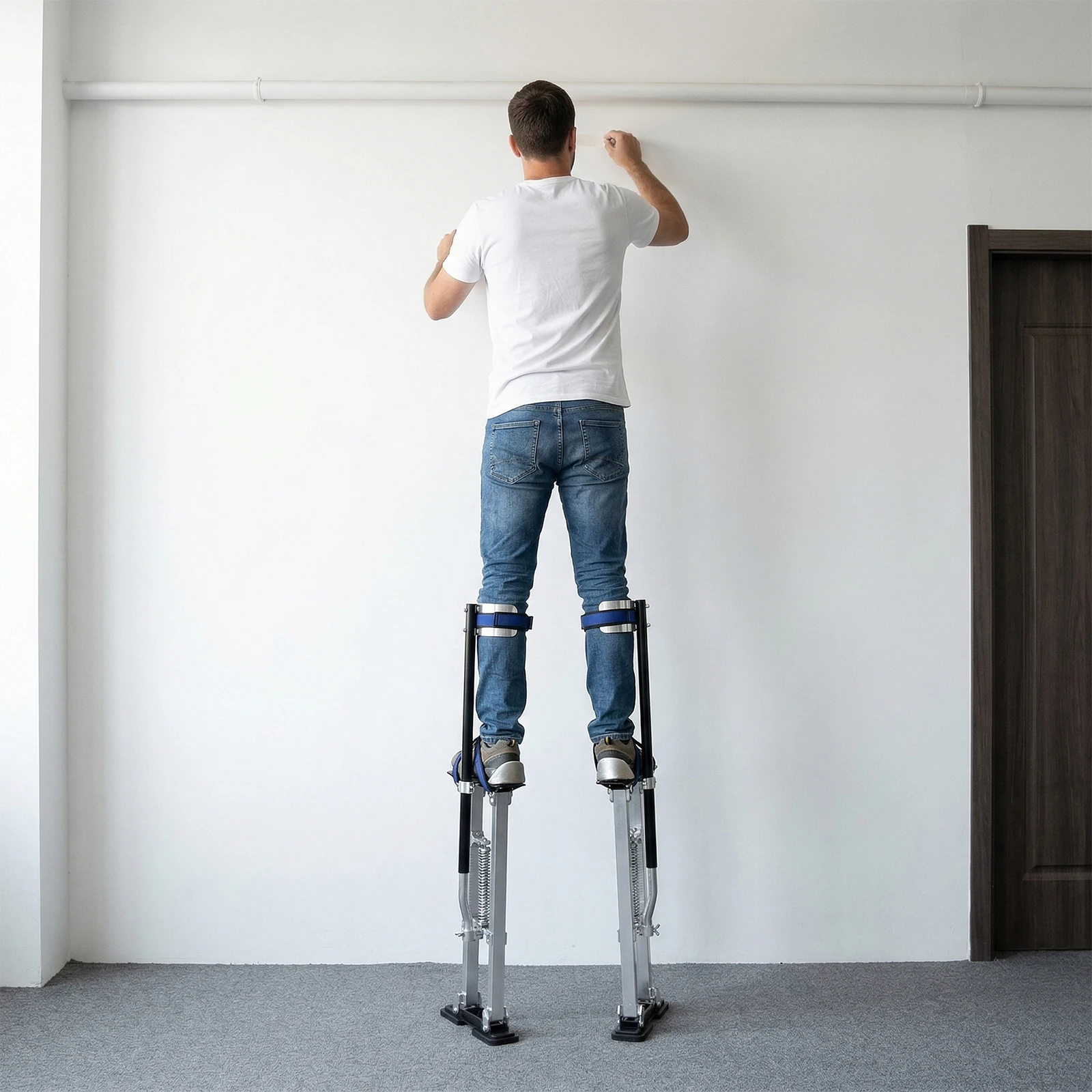 48-60 Inch Drywall Stilts Adjustable Heights Aluminum Painting Tool Stilt for Ceiling Sheetrock Taping Parade Costume
48-60 Inch Drywall Stilts Adjustable Heights Aluminum Painting Tool Stilt for Ceiling Sheetrock Taping Parade Costume