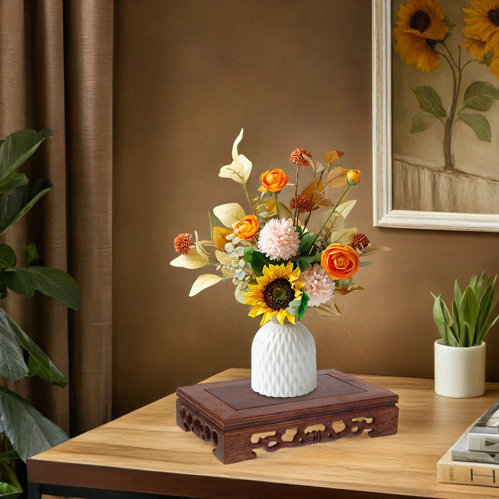 Rectangular Wood Display Stand Solid Wood Base for Vase Ornaments Crafts Home Decorative Display Sculpture Stand
Rectangular Wood Display Stand Solid Wood Base for Vase Ornaments Crafts Home Decorative Display Sculpture Stand