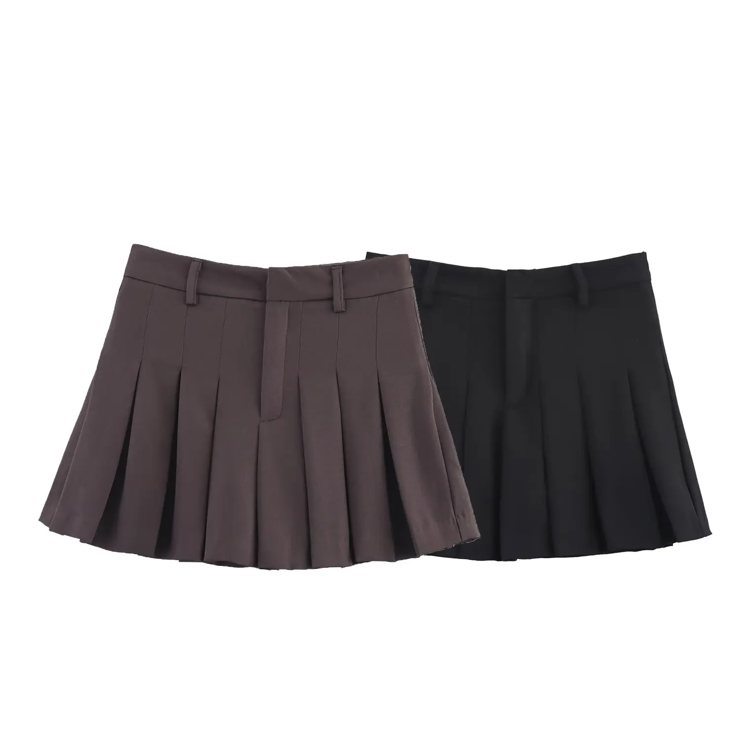 2025 new women's clothing temperament wide pleated punk style versatile casual temperament mid-waist skirt 
2025 new women's clothing temperament wide pleated punk style versatile casual temperament mid-waist skirt