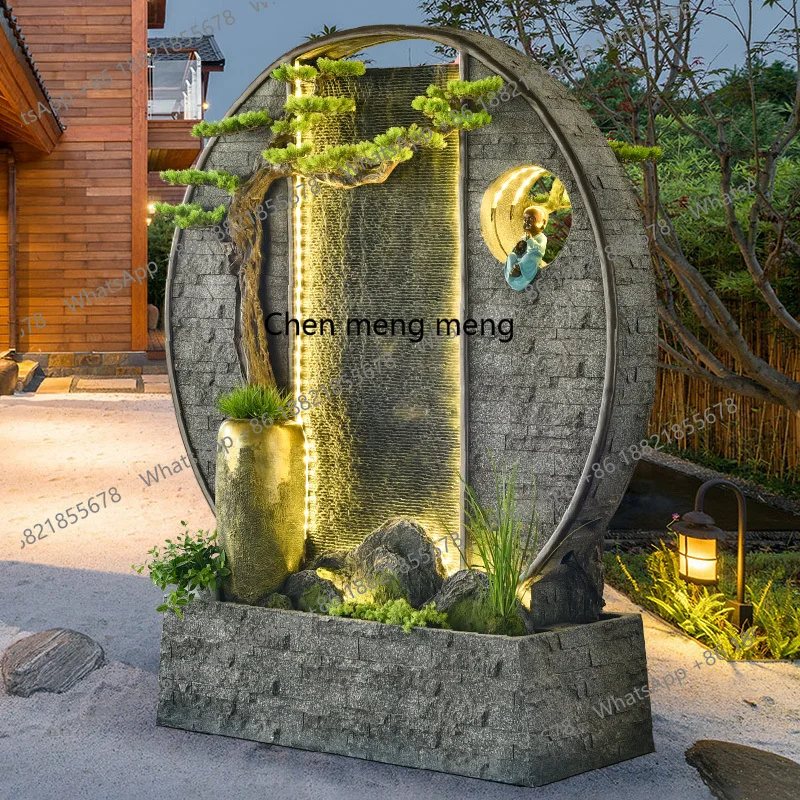 Water curtain wall, flowing water rockery screen, circulating water villa landscaping, decorative landscape floor ornament
Water curtain wall, flowing water rockery screen, circulating water villa landscaping, decorative landscape floor ornament