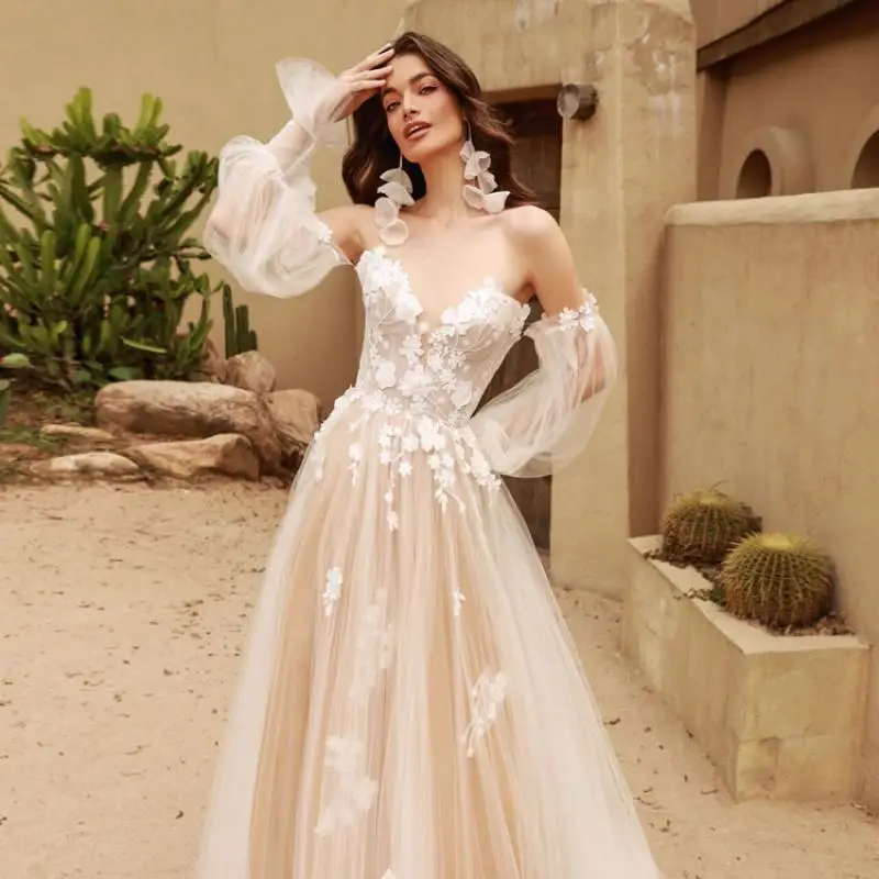 Light Wedding Dress One Shoulder V-neck Retro Lace Forest Style Travel Photography Outdoor Bridal Outing Yarn Customized
Light Wedding Dress One Shoulder V-neck Retro Lace Forest Style Travel Photography Outdoor Bridal Outing Yarn Customized