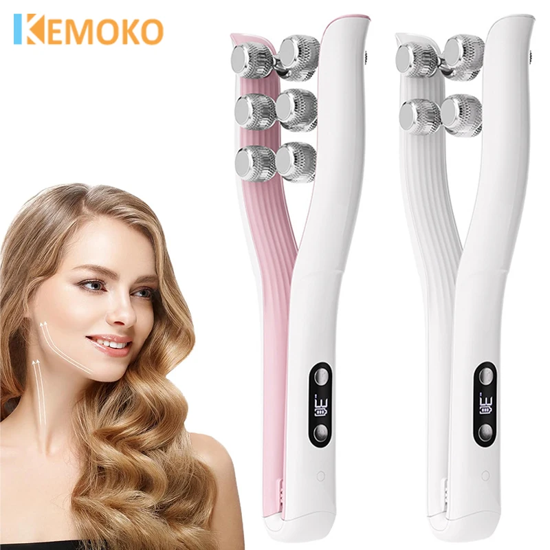 USB Rechargeable Y-Shaped Micro Current Face Lifting Roller Massager 3 Modes 8 Ball Slimming Face And Body Lifting Tool
USB Rechargeable Y-Shaped Micro Current Face Lifting Roller Massager 3 Modes 8 Ball Slimming Face And Body Lifting Tool