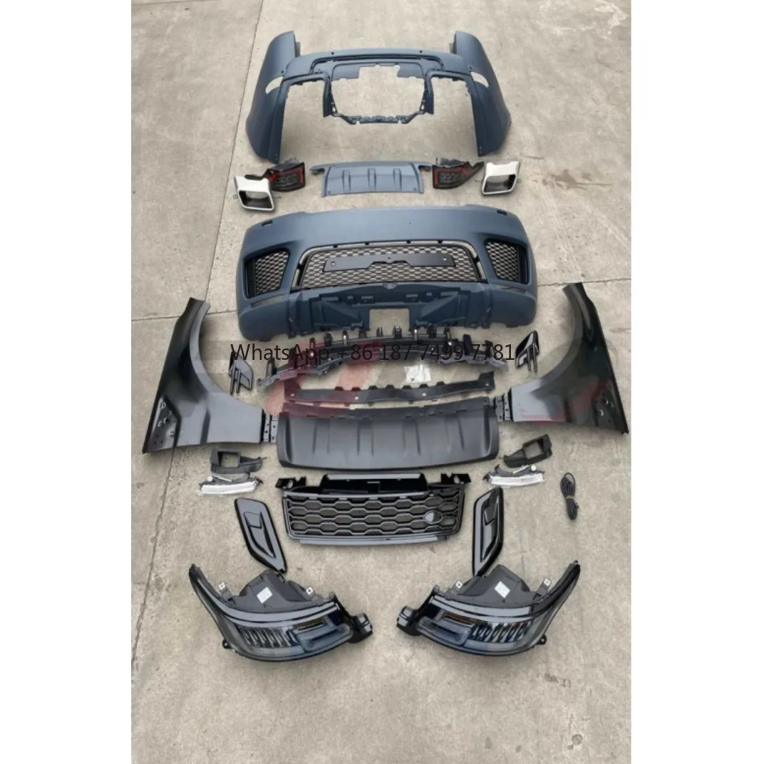 Новый высококачественный комплект BodyKit для RANGE ROVER Sport 2013-2017, обновление до OEM-модели 2018-2020, передний и задний бампер с автоматическими лампами
Новый высококачественный комплект BodyKit для RANGE ROVER Sport 2013-2017, обновление до OEM-модели 2018-2020, передний и задний бампер с автоматическими лампами