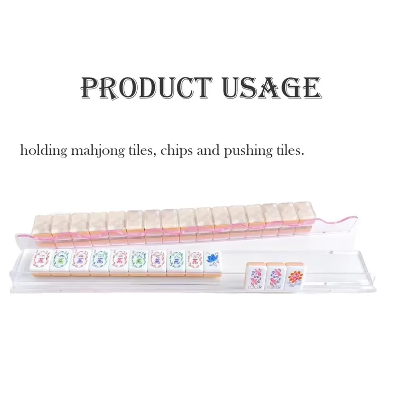 American mahjong ruler cross-border trend 4 people with acrylic material card rack push rod tray durable waterproof
American mahjong ruler cross-border trend 4 people with acrylic material card rack push rod tray durable waterproof