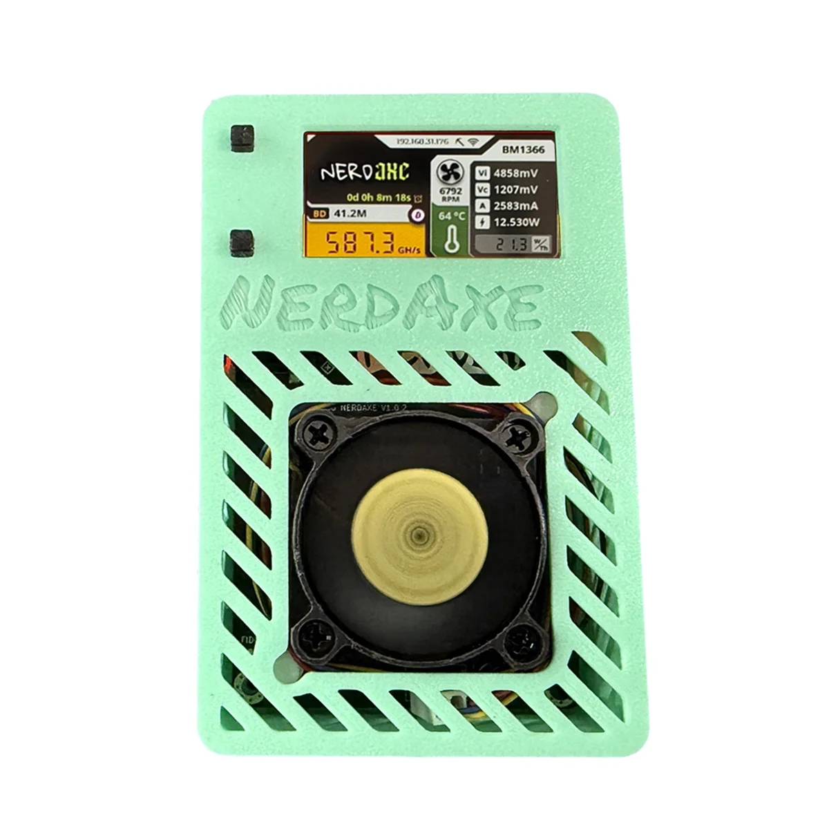 A69F-NerdAxe Miner Nerdminer S19XP BM1366 500Gh/S ASIC Bitaxe Bitcoin Micro-Miner Lottery Mining Miner with Display BR PLUG A
A69F-NerdAxe Miner Nerdminer S19XP BM1366 500Gh/S ASIC Bitaxe Bitcoin Micro-Miner Lottery Mining Miner with Display BR PLUG A