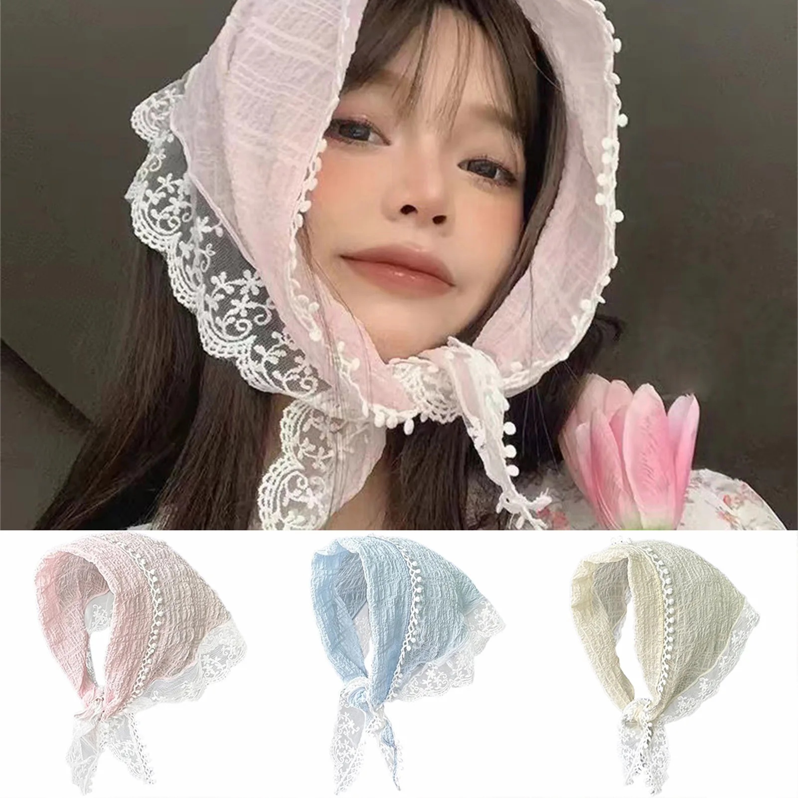 Women's Lace Scarf Headband for Women Non Slip Floral Lace Hair Kerchief Head Scarf for Hair Styling Decor 53*34cm
Women's Lace Scarf Headband for Women Non Slip Floral Lace Hair Kerchief Head Scarf for Hair Styling Decor 53*34cm