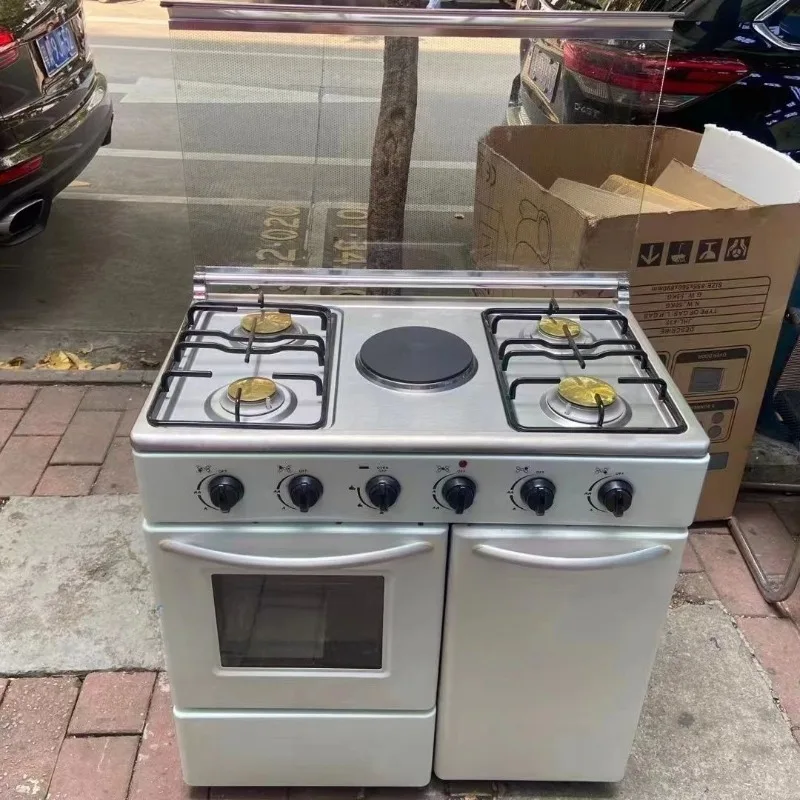 Export four gas and one electric one-piece oven liquefied gas household one-piece outdoor four-head stove gas oven
Export four gas and one electric one-piece oven liquefied gas household one-piece outdoor four-head stove gas oven