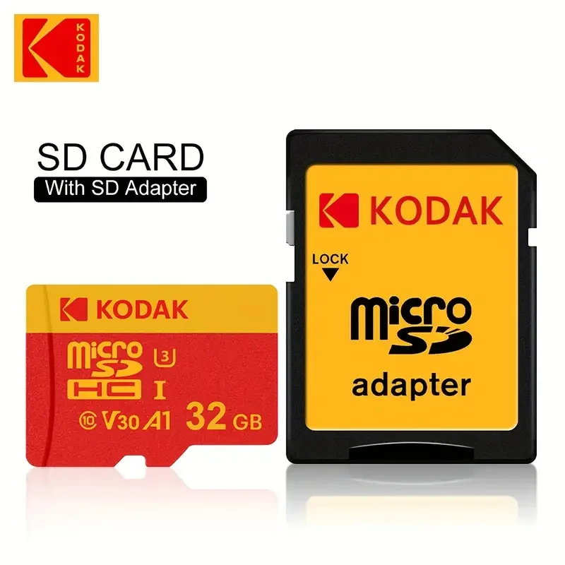 Original Kodak U3 A1 V30 MicroSD 128GB 32GB 64GB 256GB Class 10 Cards 32 64 128 256 GB Video Phone Memory Card
Original Kodak U3 A1 V30 MicroSD 128GB 32GB 64GB 256GB Class 10 Cards 32 64 128 256 GB Video Phone Memory Card