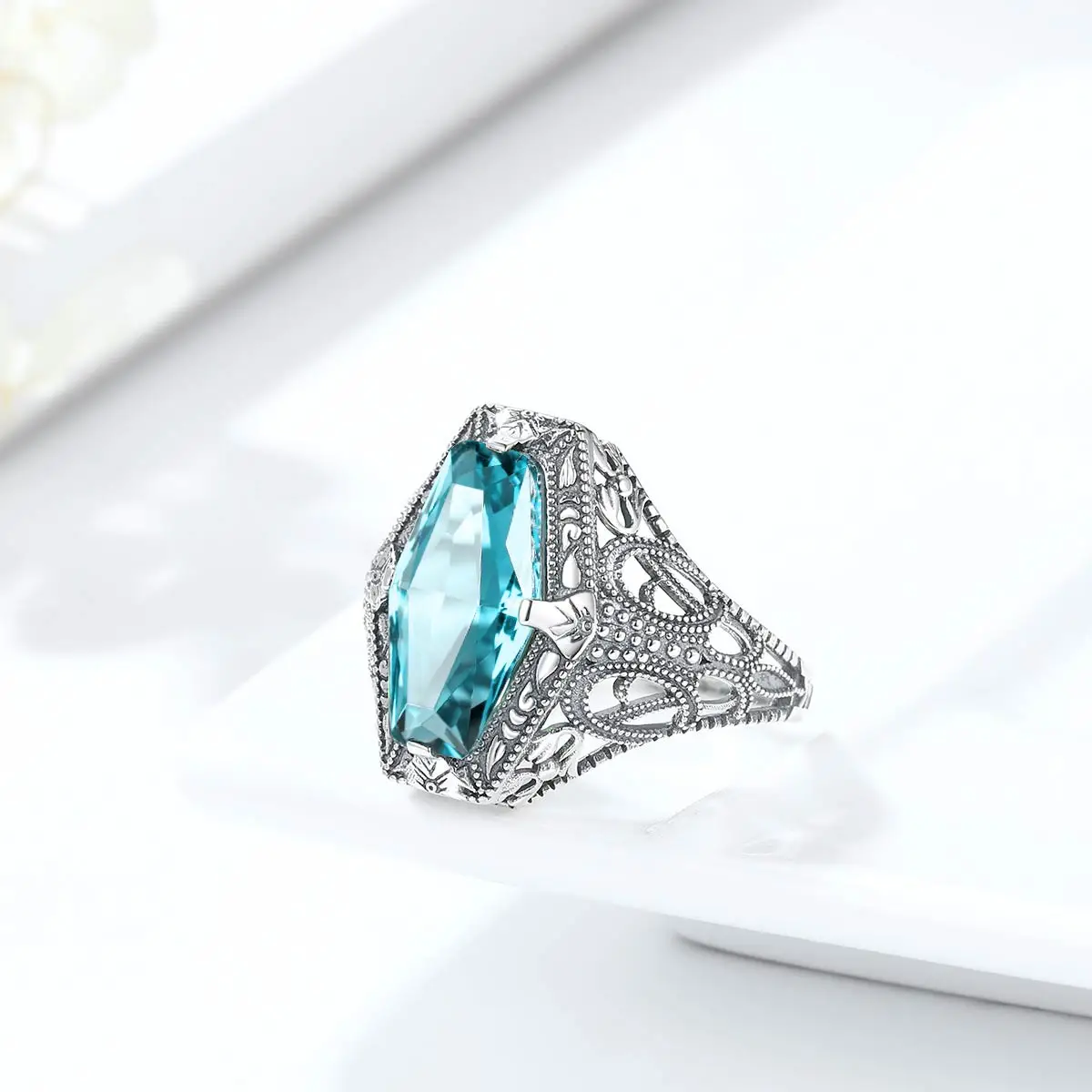 Luxury 925 Sterling Silver Birthstone Ring Aquamarine Ruby Zircon Gemstone Wedding Band Party Fine Jewelry Rings For Women
Luxury 925 Sterling Silver Birthstone Ring Aquamarine Ruby Zircon Gemstone Wedding Band Party Fine Jewelry Rings For Women