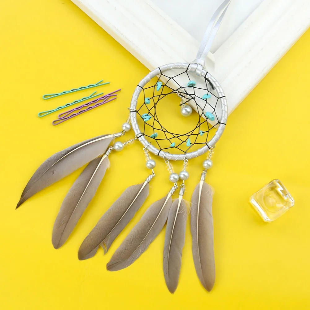 Natural Feather Handmade Gemstone Dream Catcher Hanging Crafts Home Decoration Accessories Outdoor Pendant Room Decor Aesthetics
Natural Feather Handmade Gemstone Dream Catcher Hanging Crafts Home Decoration Accessories Outdoor Pendant Room Decor Aesthetics