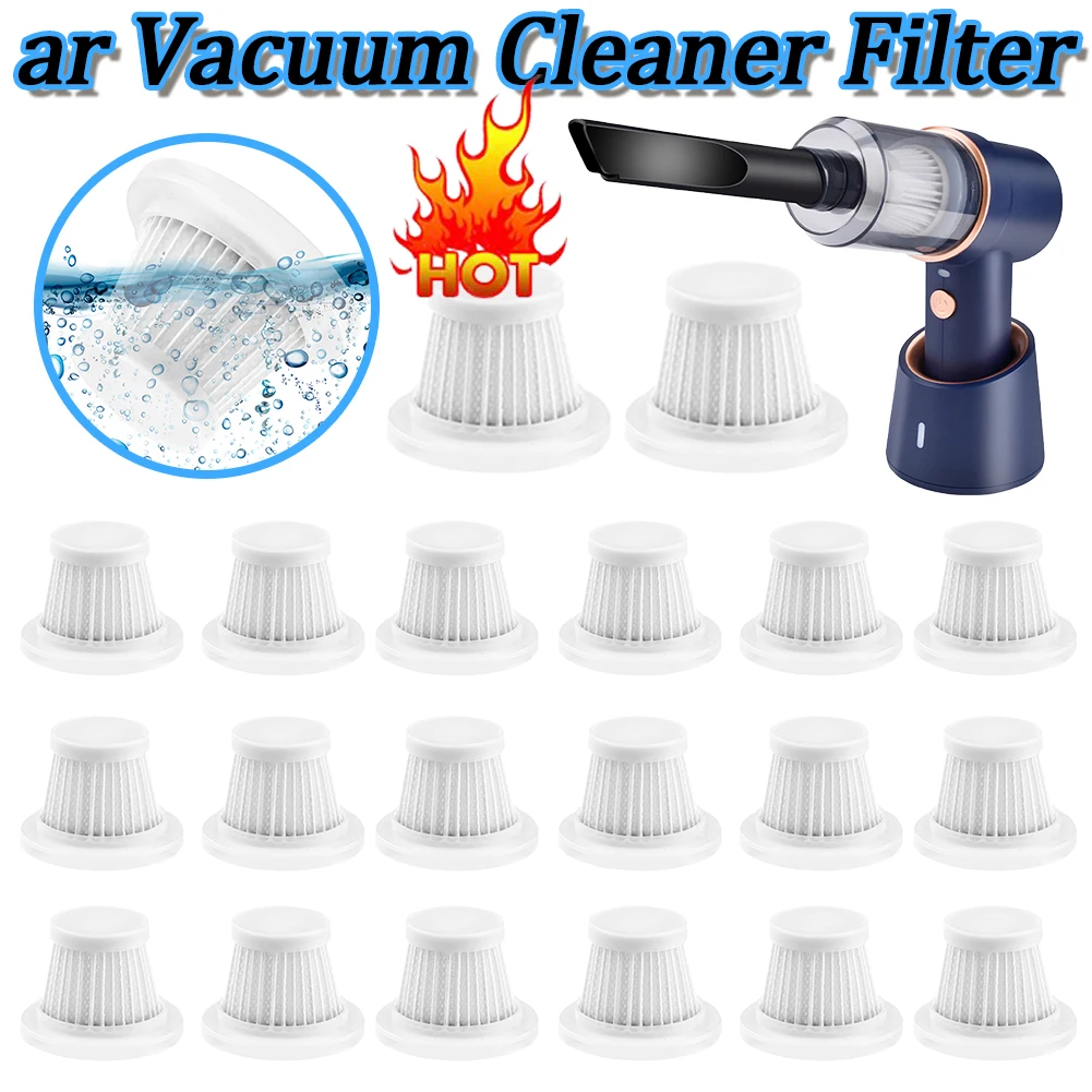 5pcs HEPA Car Vacuum Filter Reusable Cordless Vacuum Cleaner Filter Easy Installation and Removal Car Vacuum Cleaner Accessories
5pcs HEPA Car Vacuum Filter Reusable Cordless Vacuum Cleaner Filter Easy Installation and Removal Car Vacuum Cleaner Accessories