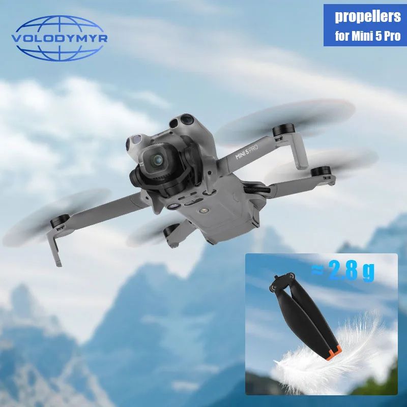 Пропеллеры VOLODYMYR для DJI Mini 5 Pro: быстросъемные, с защитой, легкие, для дрона Mini 5 Pro
Пропеллеры VOLODYMYR для DJI Mini 5 Pro: быстросъемные, с защитой, легкие, для дрона Mini 5 Pro