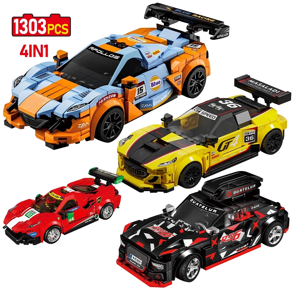 1303PCS City Technical Famous Racing Driver Vehicle Building Block MOC Cool Sports Car Model Assemble Bricks Toys Children Gifts
1303PCS City Technical Famous Racing Driver Vehicle Building Block MOC Cool Sports Car Model Assemble Bricks Toys Children Gifts