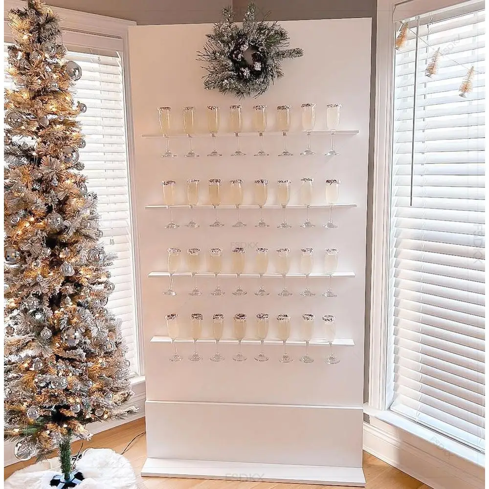 FSDKX Wedding Prosecco Display Decor Champagne Glass Holder Champagne Bar Stand Wall With Stand
FSDKX Wedding Prosecco Display Decor Champagne Glass Holder Champagne Bar Stand Wall With Stand