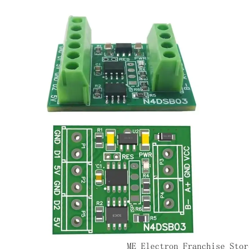 T5EA 1-2CH RS485 Цифровой модуль коллектора температуры -55-125 ℃ Датчики DS18B20 5V
T5EA 1-2CH RS485 Цифровой модуль коллектора температуры -55-125 ℃ Датчики DS18B20 5V