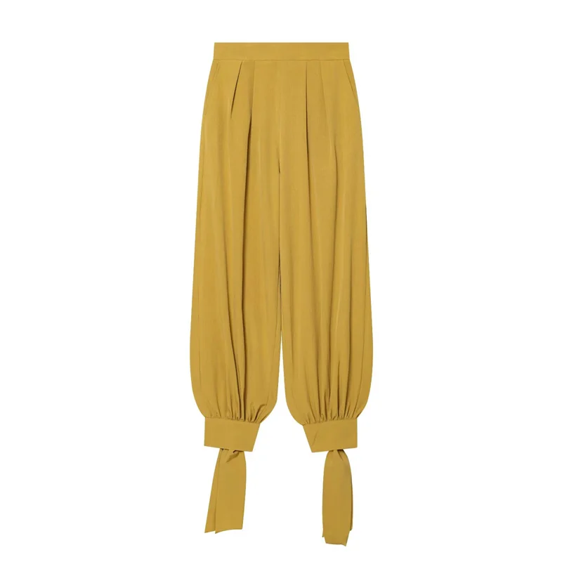 ZHIO Women's Long Pants 2026 Summer New Style Yellow Bow Decor Loose Lantern Pants Casual Fashion Lively Personality Vacation
ZHIO Women's Long Pants 2026 Summer New Style Yellow Bow Decor Loose Lantern Pants Casual Fashion Lively Personality Vacation