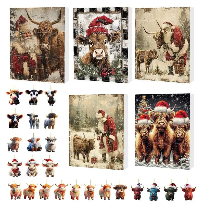 Christmas Advent Calendar 2024 Highland Cow Christmas Countdown 24 days Christmas Ornaments 2025 New Year Decoration Kids Gift
Christmas Advent Calendar 2024 Highland Cow Christmas Countdown 24 days Christmas Ornaments 2025 New Year Decoration Kids Gift