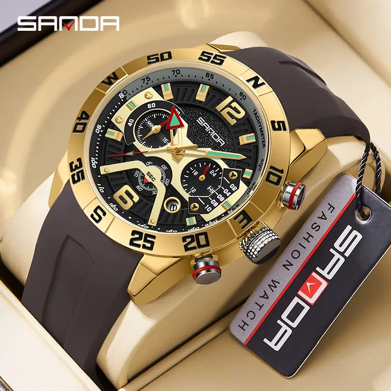 SANDA 9018 Brand Hot Selling Men Business Multifunctional Six Pin Casual Men's Watch Calendar Quartz Watche for Man Reloj Hombre
SANDA 9018 Brand Hot Selling Men Business Multifunctional Six Pin Casual Men's Watch Calendar Quartz Watche for Man Reloj Hombre