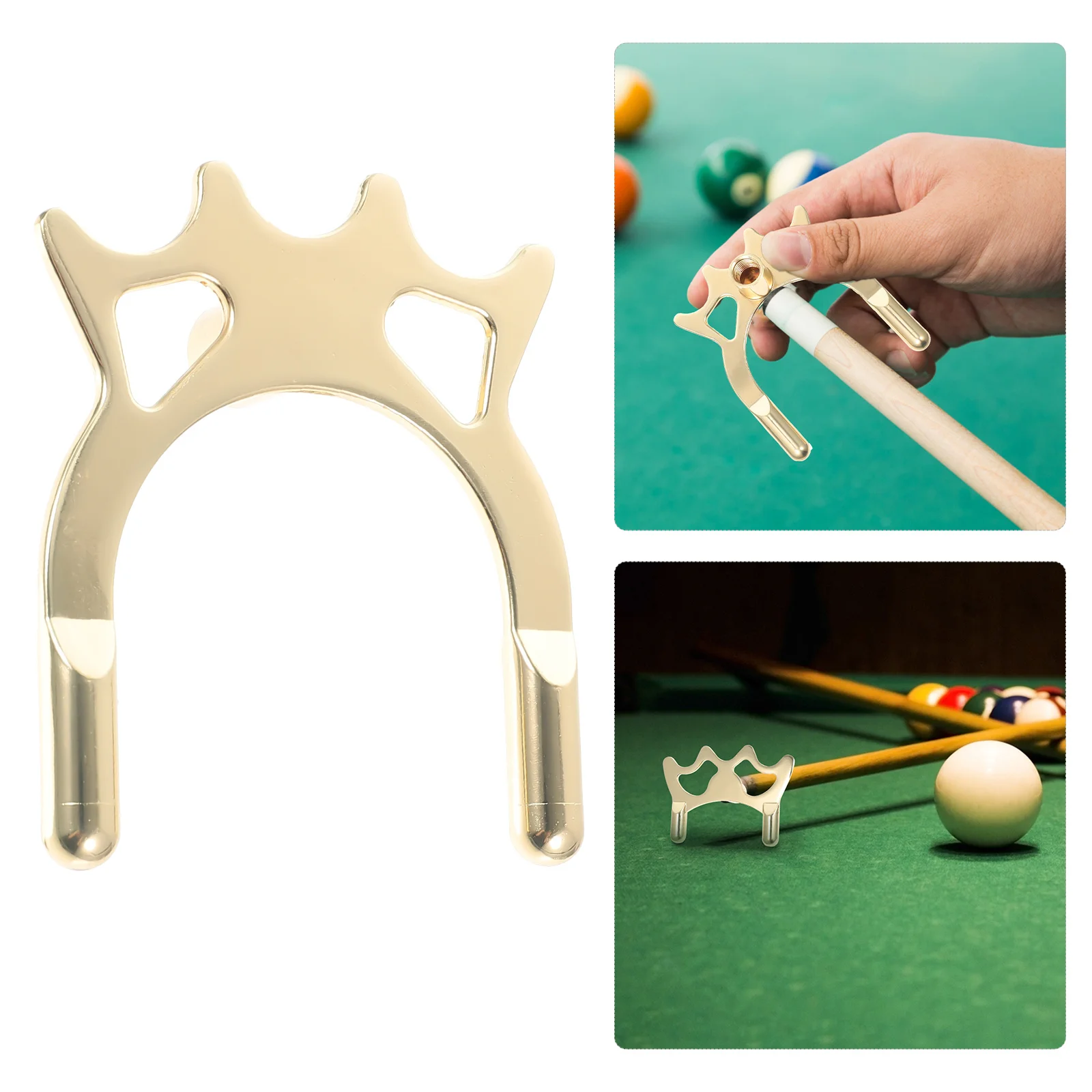 Pool Cue Bridge Head Metal Sliding Rack Portable Billiard Cue Rest Stable Snooker Accessory for Easy Use