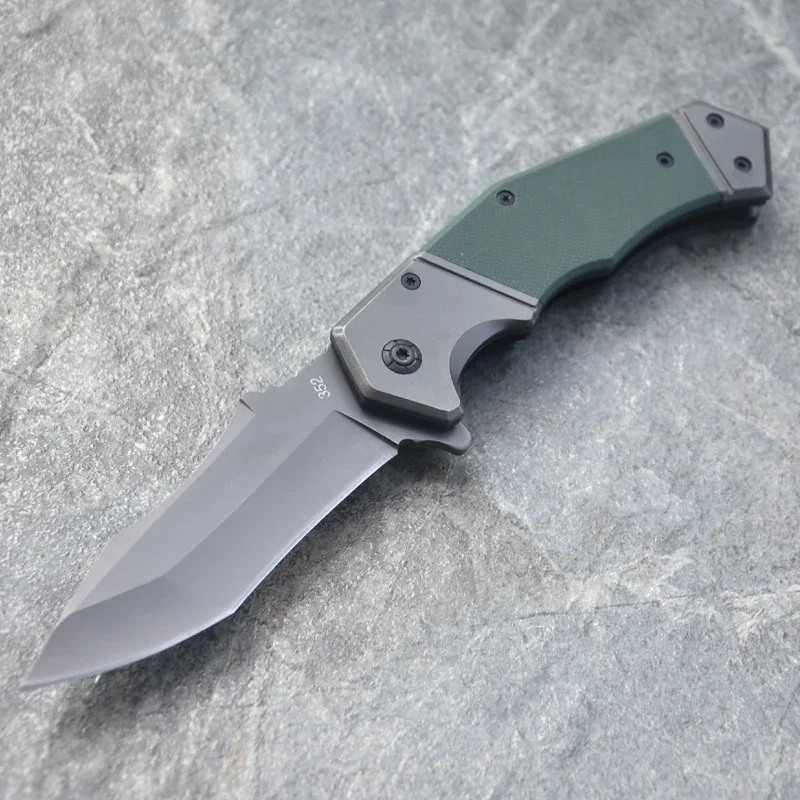 8.58'' Damascus Folding Knife 5Cr15 Blade Steel + VG10 Handle Outdoor Knife Jungle Field Camping Tactical Knife Survival Tools
8.58'' Damascus Folding Knife 5Cr15 Blade Steel + VG10 Handle Outdoor Knife Jungle Field Camping Tactical Knife Survival Tools